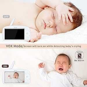 Бебефон с камера Teble – 720p HD, голям дисплей, въртене и зум