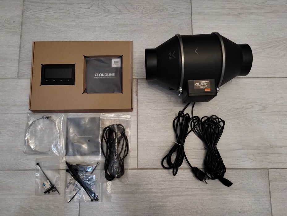 Ventilator inline AC Infinity Cloudline T4 100mm controler inteligent