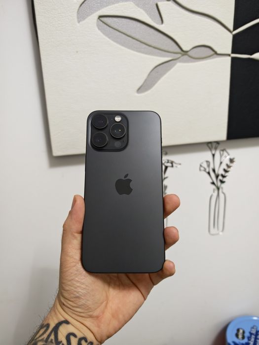 iPhone 15 Pro Max Black 96%Bat Impecabil totul original liber retea