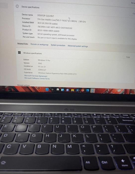 ThinkBook 15 G3 NOU  i7-1165 MX450 Gaming Editare RAM 64GB Nvme 2TB