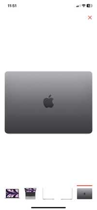 Ноутбук Apple MacBook air 13 MLXX3RU/A серый 512 GB