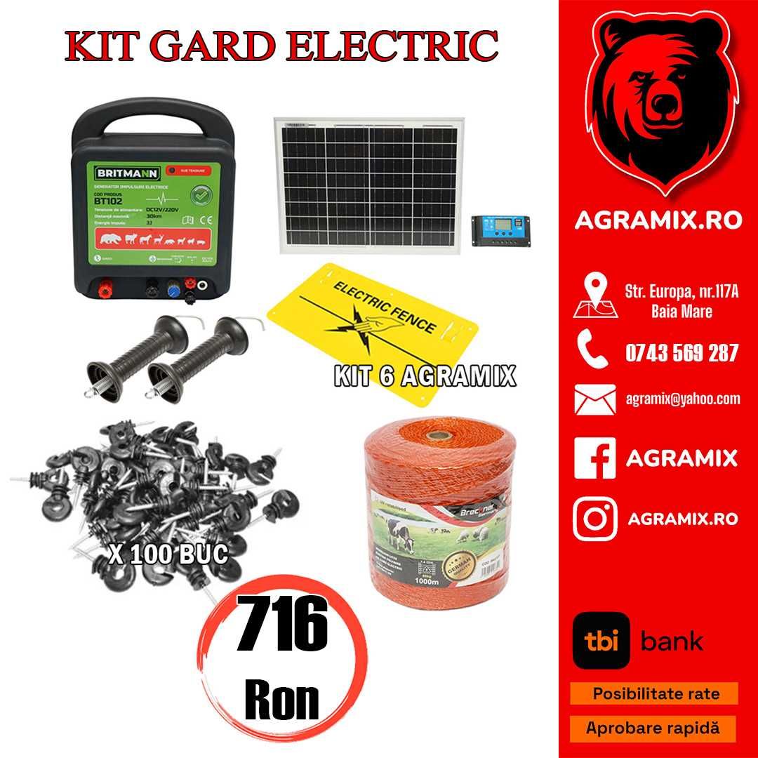 Set nou Agramix complet cu accesorii gard electric marca BK Germany