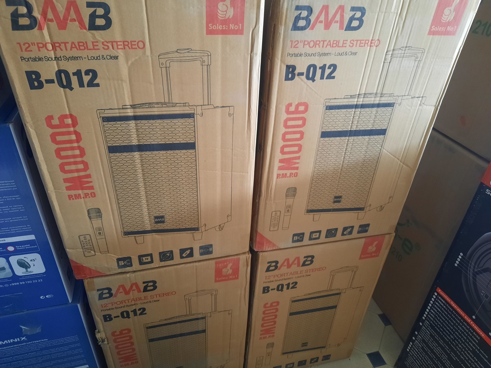 БЕПУЛ Доставка,Караоке Колонкалар Оригинал Baab Q12 (2025) Суперцена.