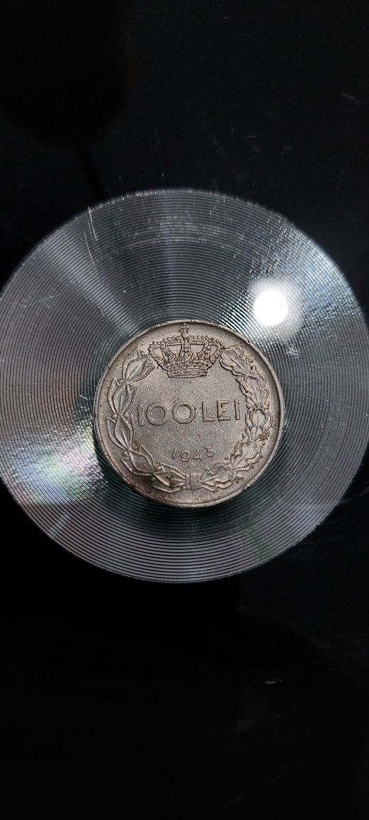 Moneda 100 lei Regele Mihai 1943