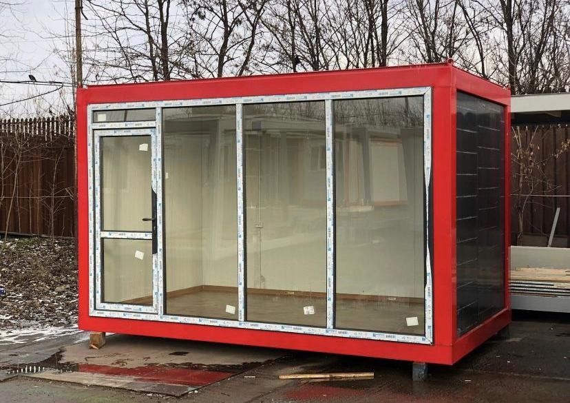 Vand containere modulare container tip vitrina birou