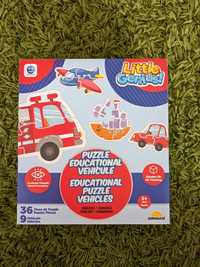 Puzzle masina avion pompieri bicicleta elicopter educativ 2 qni 24 lun