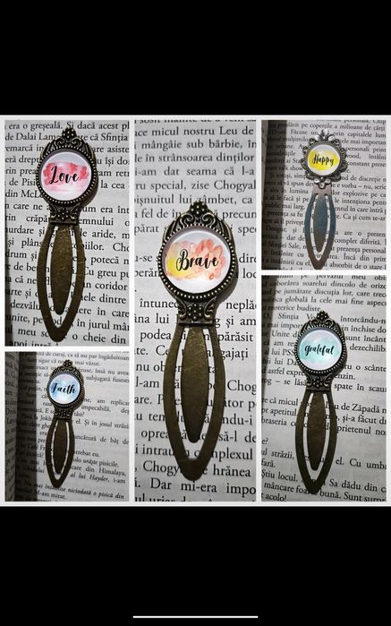 Semn de carte handmade tip cabochon