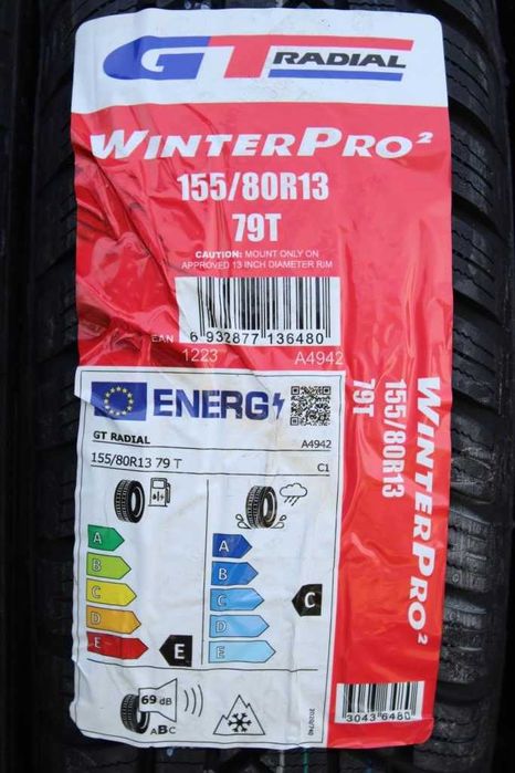 Anvelope iarna noi 155/80 R13 GT-Radial