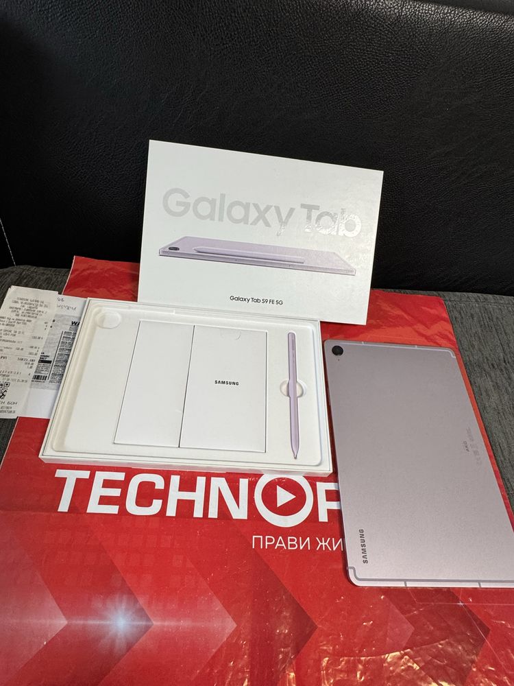 KATO HOB 128GB Samsung Tab S9 FE 5G Гаранция Technopolis 2025 Lavender