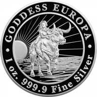 Moneda argint pur 999.9 investitie 1 oz 31.1g noua Zeita Europa 2022