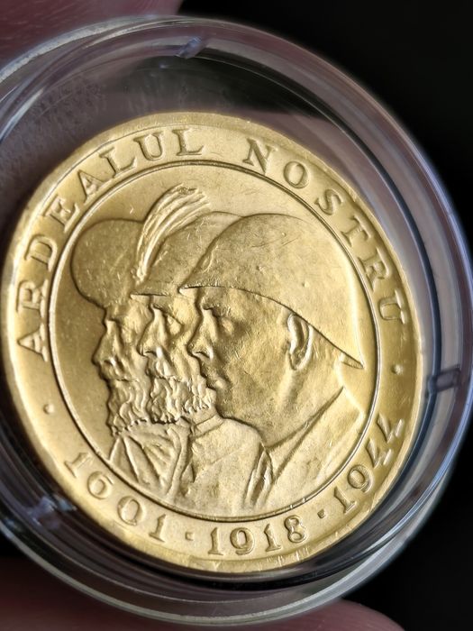 20 леи 1944 год, Кралство Румъния, злато тегло 6.55 гр,900/1000 (21.6к