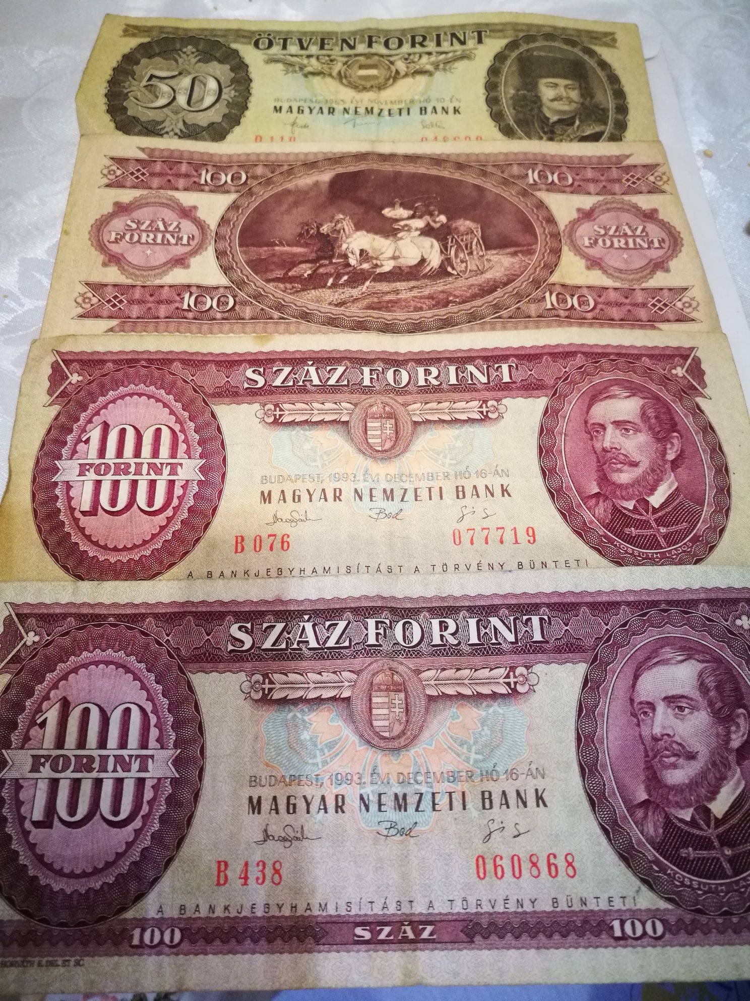 Bancnote vechi Ungaria Forinti