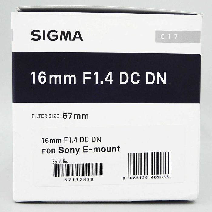 Obiectiv Foto Sigma 16mm Mirrorless F1.4 DN Montura Sony E,sigilat
