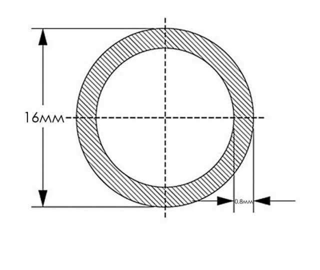 Алюминиевая труба круглая, круглый профиль, круг