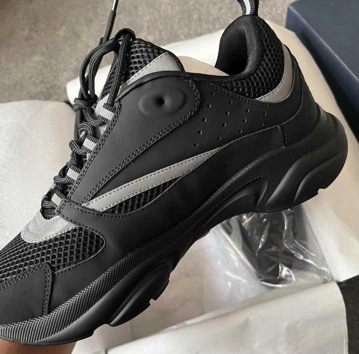 (от-до 40-46 номер) Dior B22 Reflective Black ЛУКС