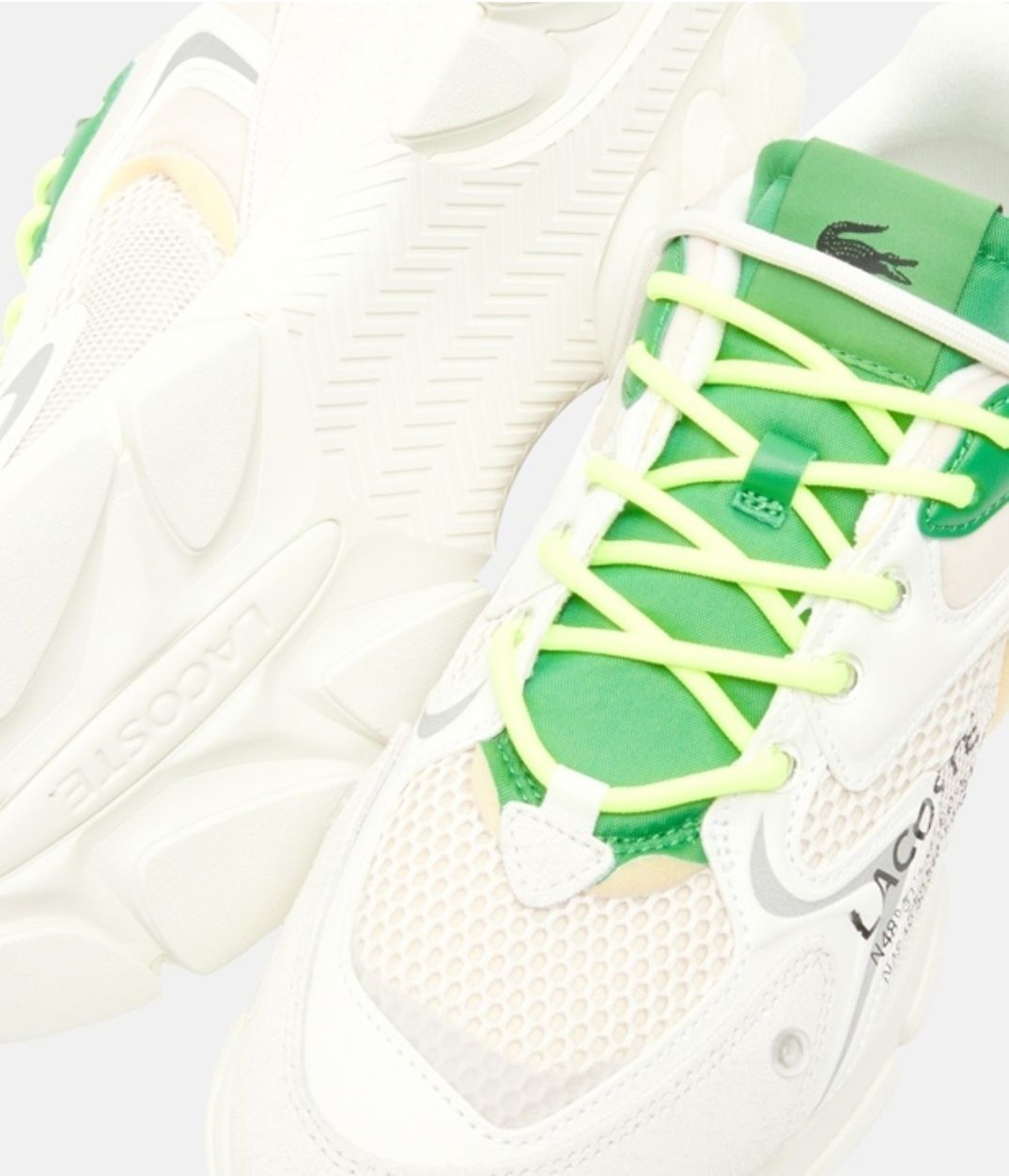 Разпродажба ! Мъжки маратонки Lacoste L003 White green 43, 44.5