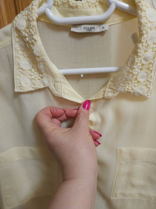 camasa clasica bumbac,marca Colin's,galben pal,marime XL- 44