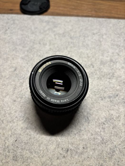 Obiectiv vintage Miranda 50mm Japan