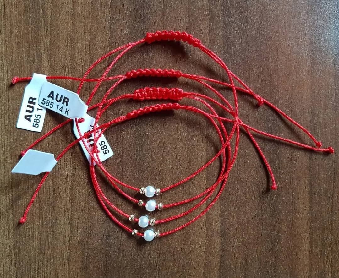 Brățări cu bile din Aur 14k