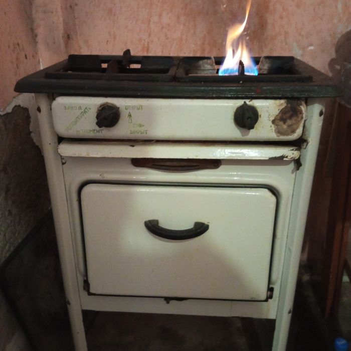 Gaz plita ishlatilgan