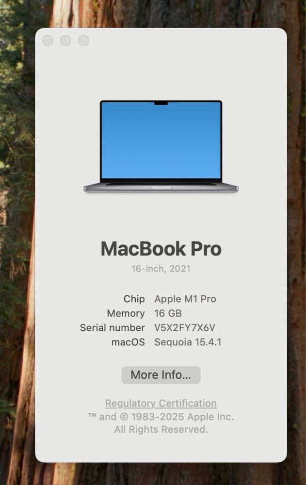 Macbook Pro 16’ M1 512 GB