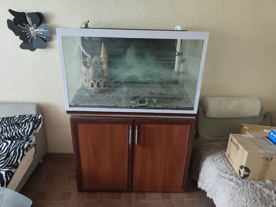 Аквариум 400 литров с тумбой и системой фильтрации