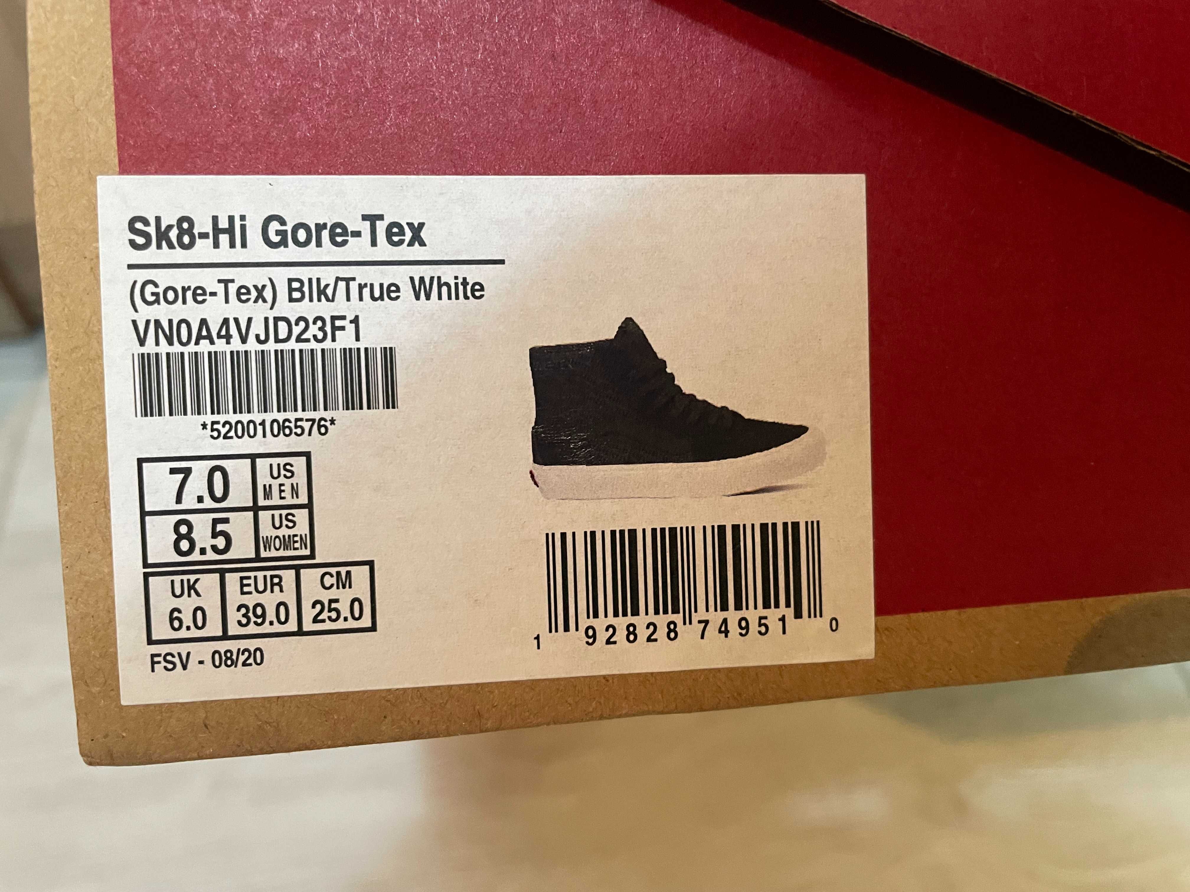 VANS SK8 GTX gore-tex мъжки , дамски , унисекс стелка 25 см. номер 39