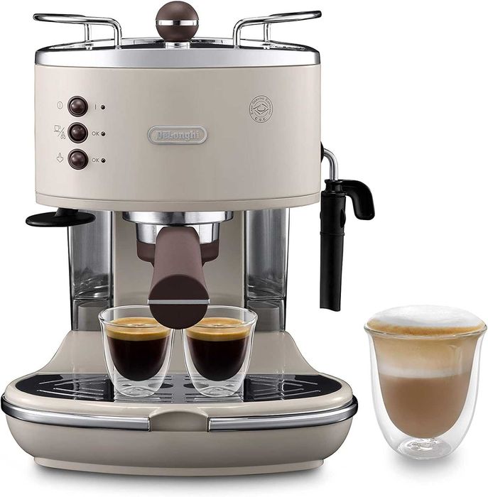 Кафемашина De'Longhi Icona Vintage ECOV 311, 1100W, бежова