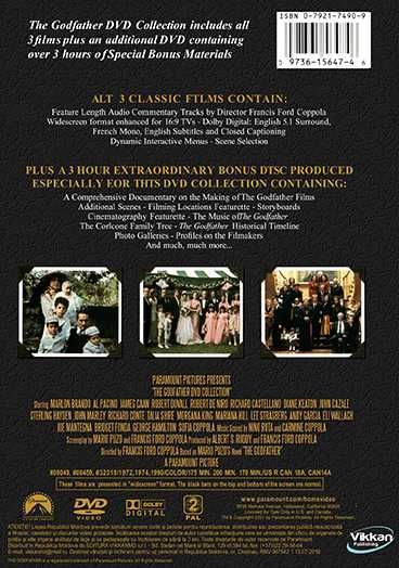 Colectia Nașul / The Godfather Collection - 5 DVD - Sub in romana