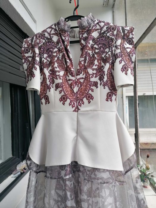 Rochie de ocazie combinatie tul