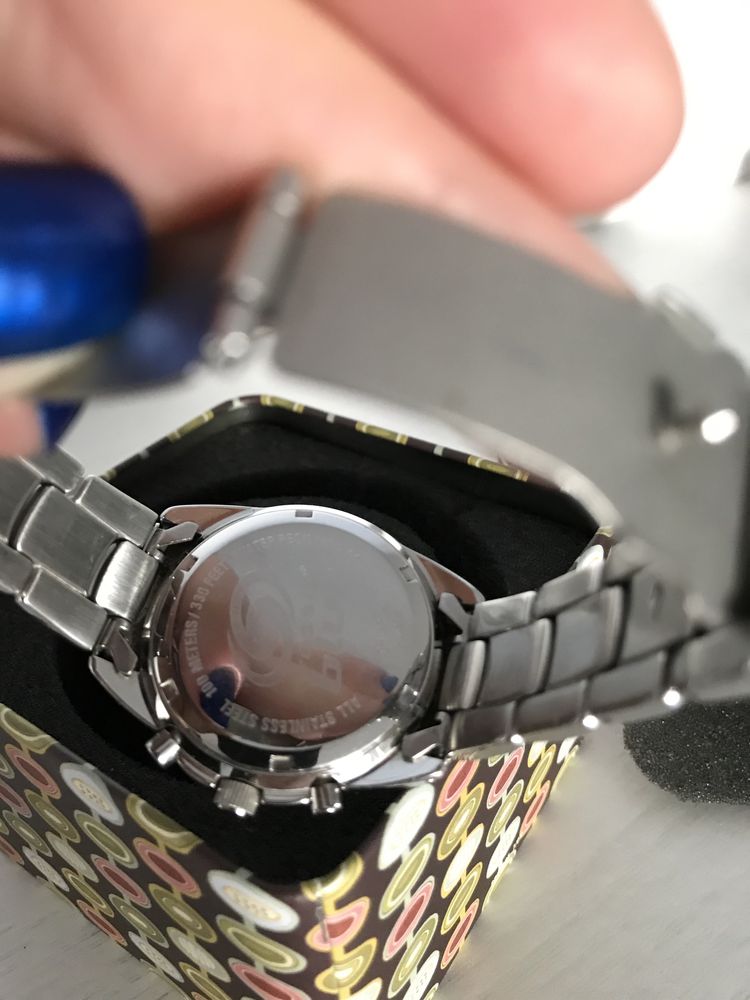 Ceas nou Claude Bernard/Ceas Fossil argintiu