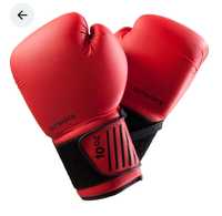 Mănuși de box 100 Roșu & Protecții tibie-picior 100