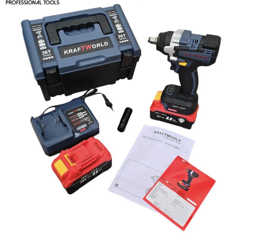 Акумулаторен гайковерт  KRAFTWORLD powershare 36V