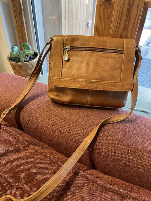 Set de 3 genti vintage din piele naturala