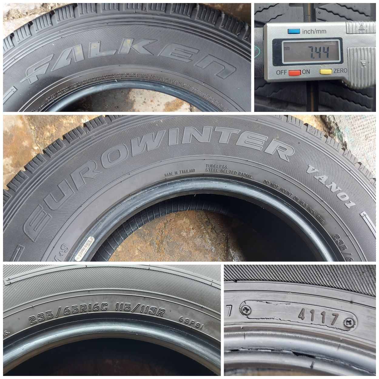 O bucată 235/65 R16C M+S iarnă - una Pirelli Yokohama Falken