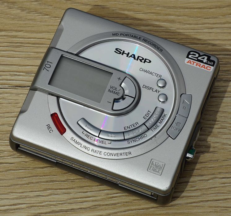 Minidisc player recorder Sharp MD-MS701H - TOC error