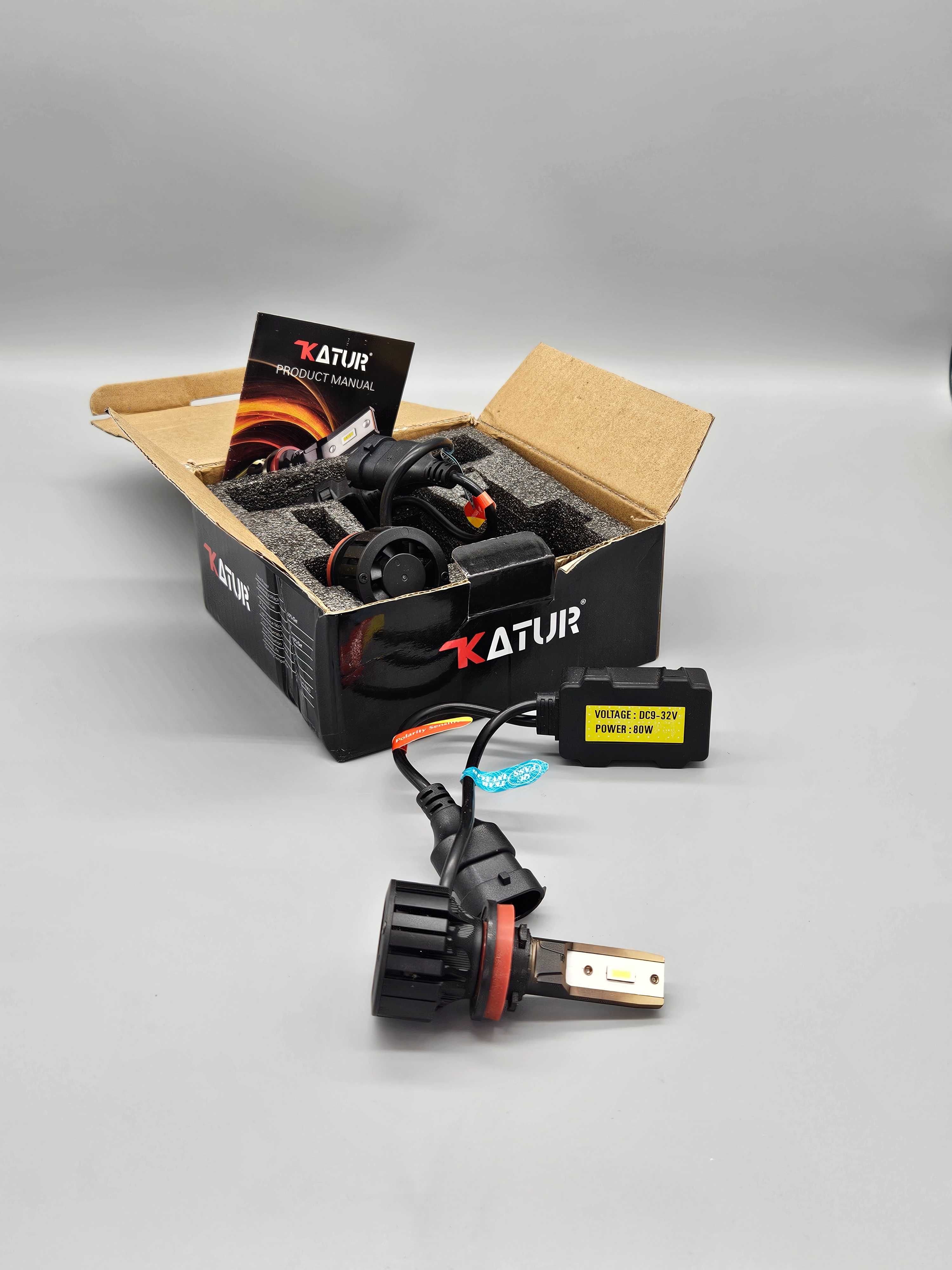 LED крушки KATUR H11 80W 16000LM –студенобяло осв с висока ефективност