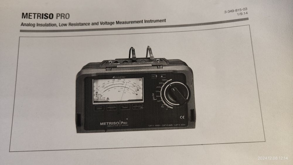Multimetru Gossen Metrawatt Metriso Pro