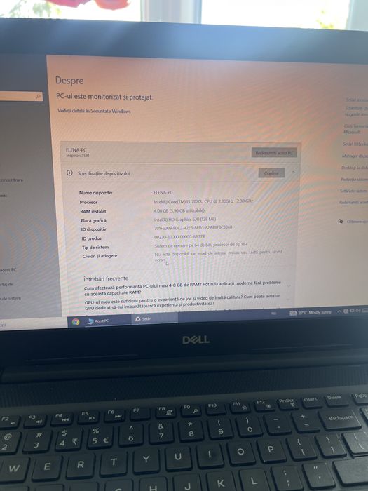 Laptop Dell i3 4GB Ram DDR3