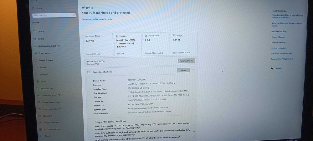 Laptop DELL Precision 7740