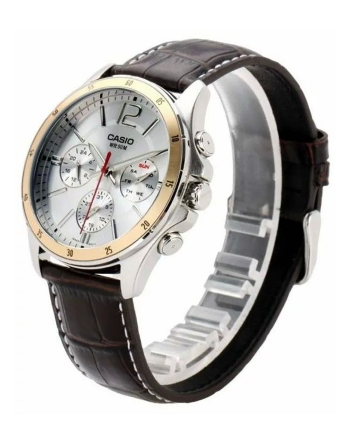 Часы Кварцевые CASIO MTP-1374L-7AVDF-Brown сталь