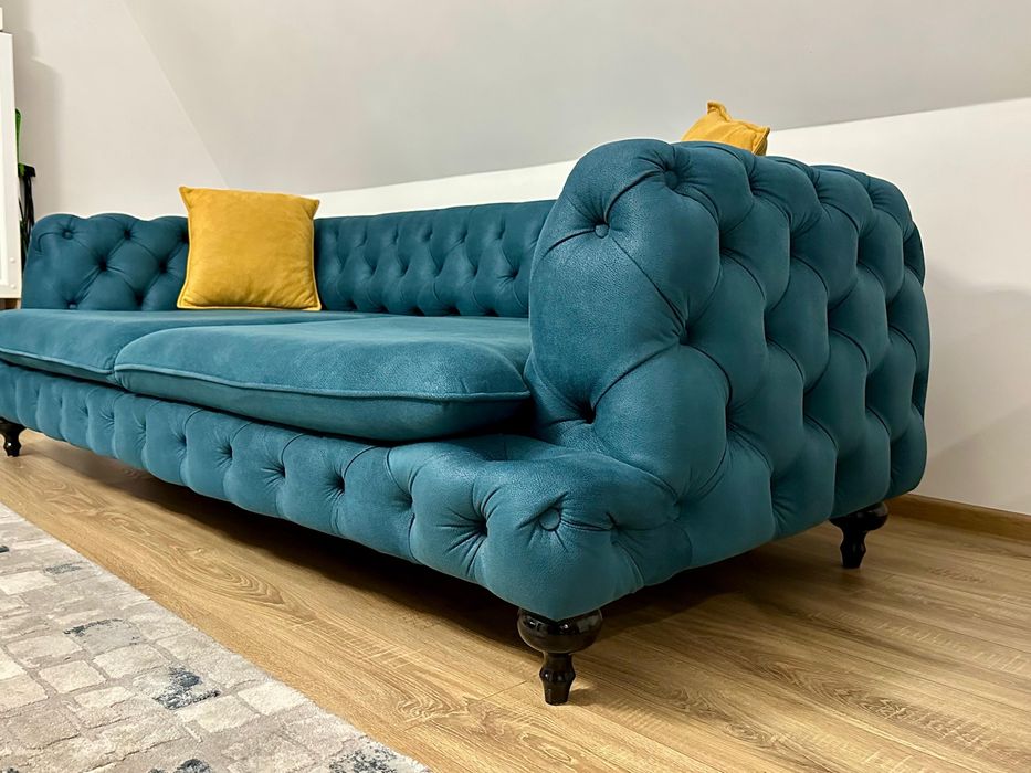 Canapea Chesterfield blue Tosca Italy