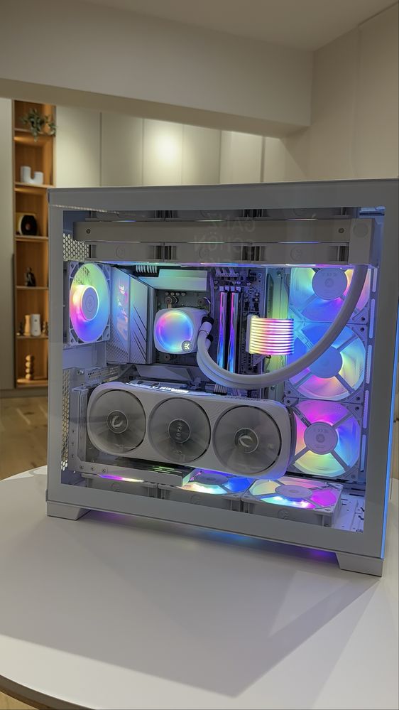 PC High-End Gaming  WHITE Edition– 4080S, 7800X3D, G.Skill 64GB DDR5