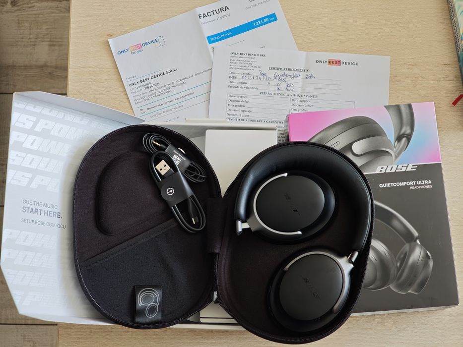 căști bose quietcomfort qc ultra  garanție