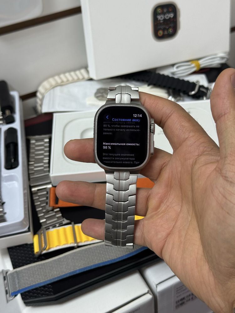  Apple Watch Ultra Gen2 titanium Olive Alpine Loop