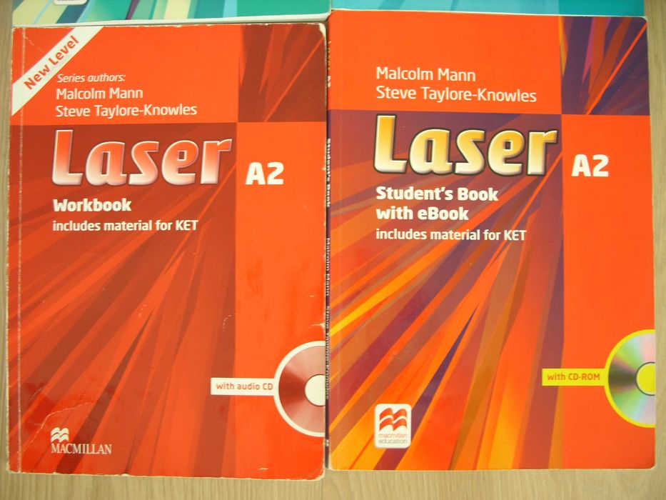 Учебници и терадки по английски Laser А2 и B1