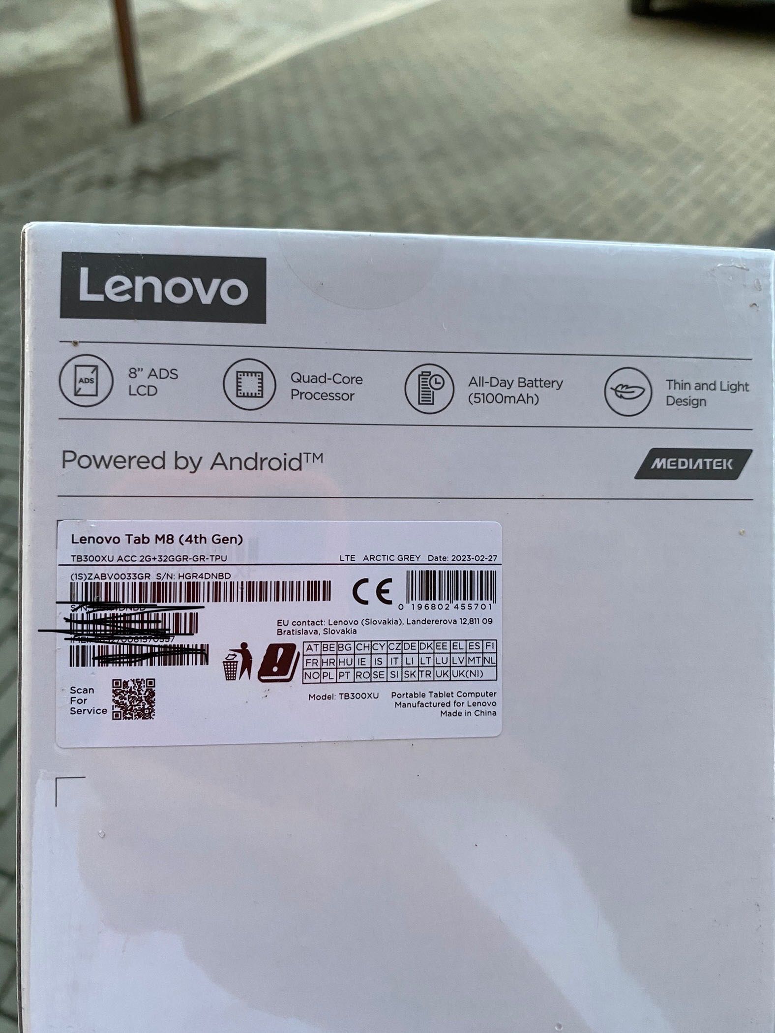 Таблет Lenovo Tab M8 НЕ РАЗОПАКОВАН