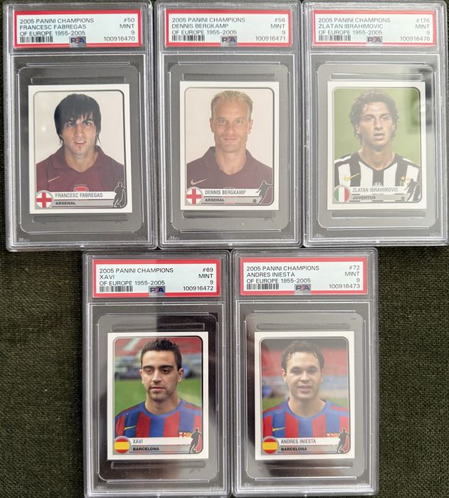 Panini Topps diverse Carduri/Stickere autentificate si gradate de PSA