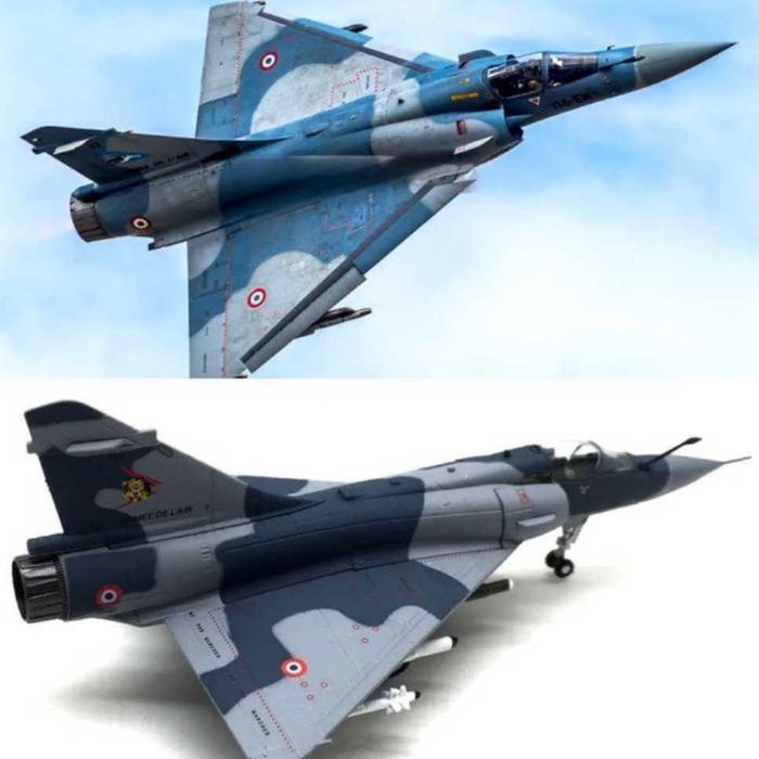 Macheta avion metalica Mirage 2000 French Air Force scara 1:100