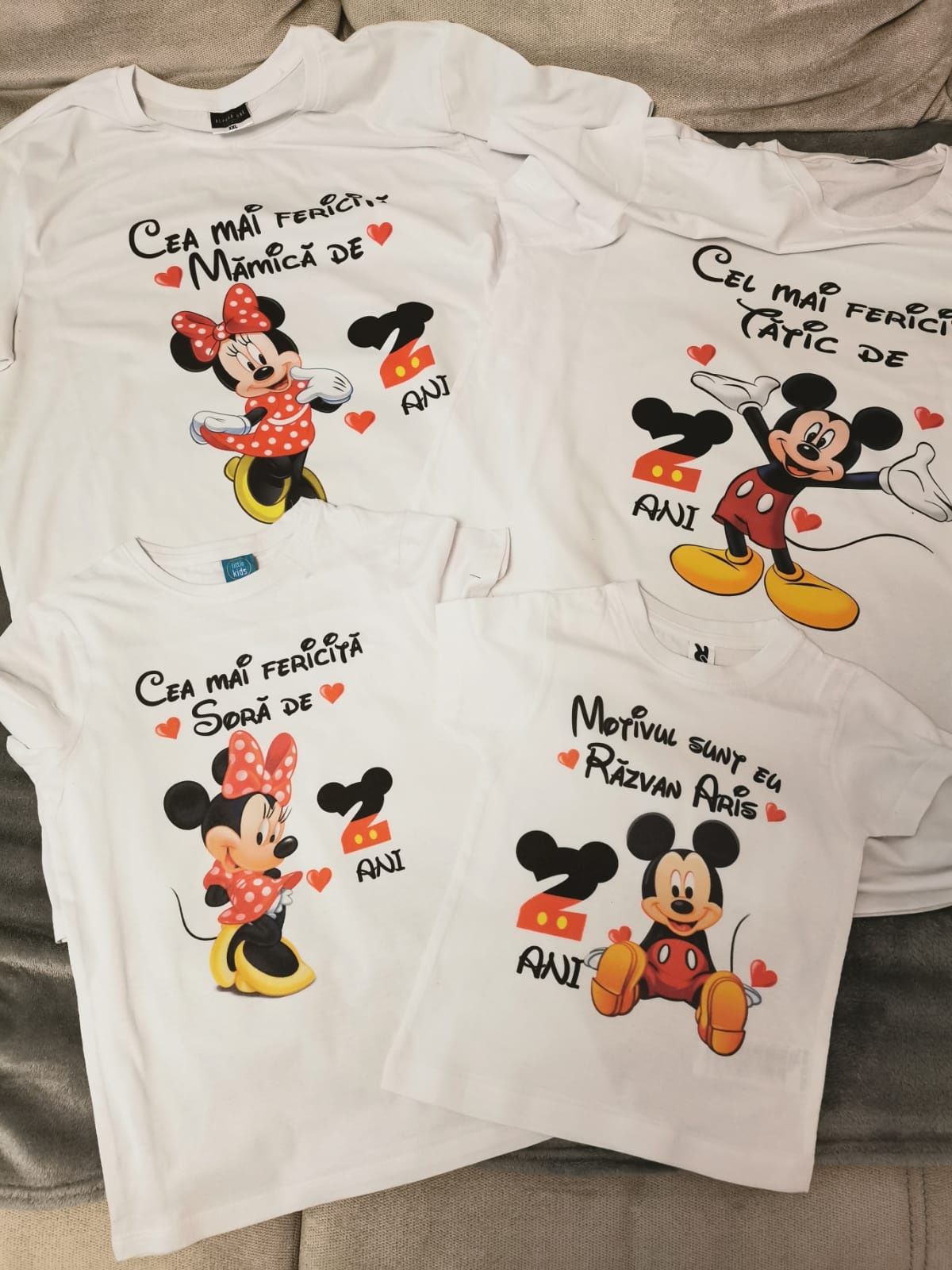 Tricouri personalizate de familie